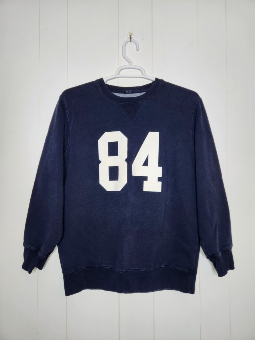 John Galt Brandy Melville Navy Blue 84 Crewneck Sweatshirt One Size